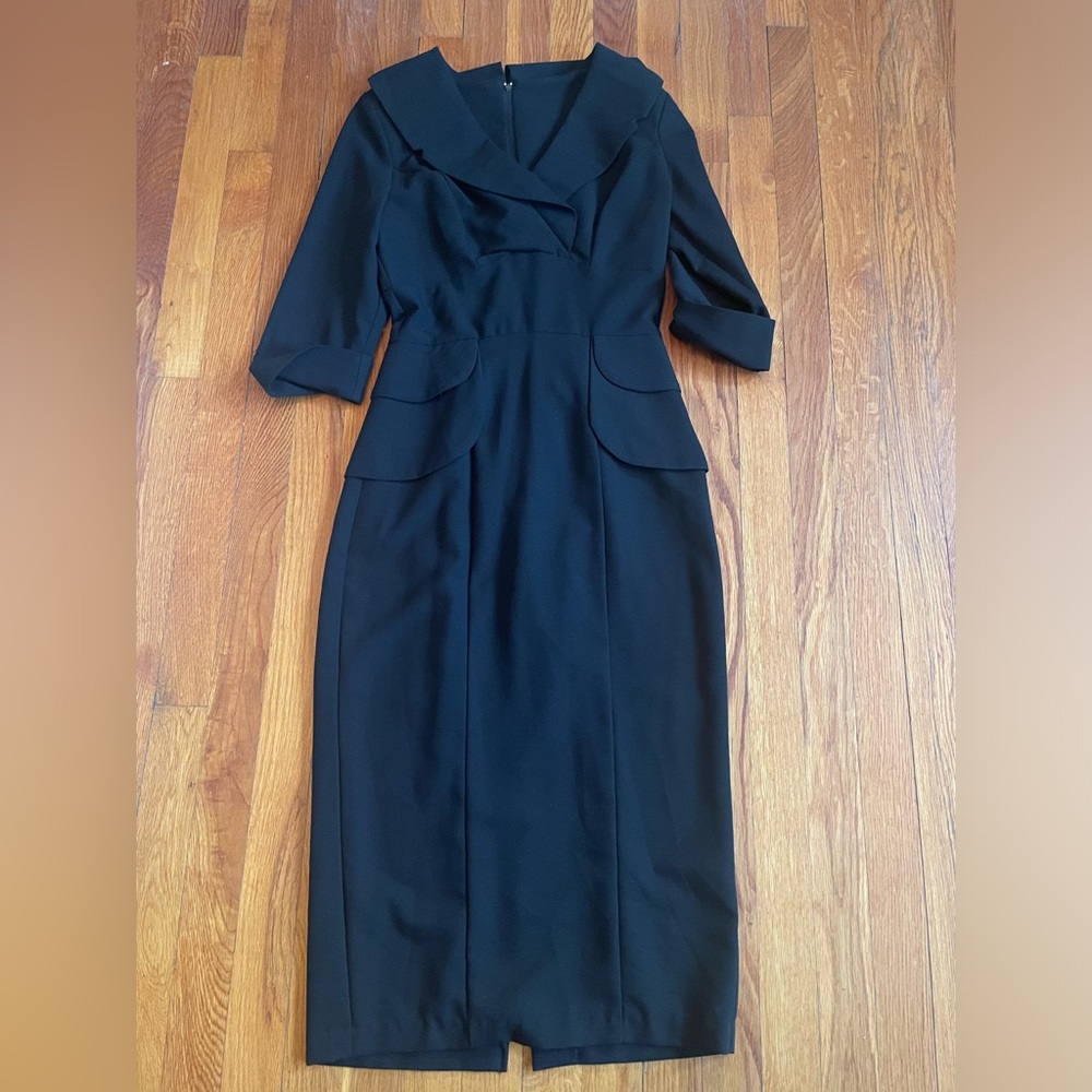 Stop Staring Long Black Sleeve Dress